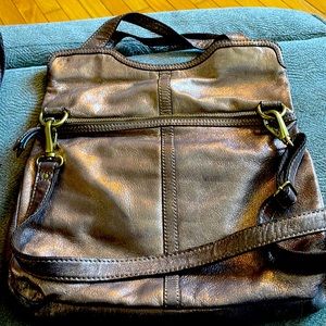 Fossil Metallic Gold Purse